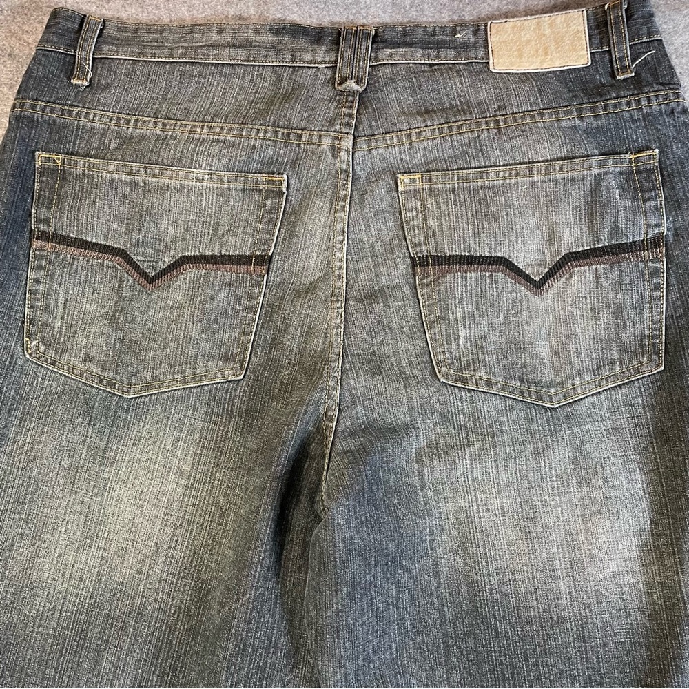 Brooklyn Xpress Jeans Men’s Size W40 x L34 Medium Wash Baggy Fit 100% Cotton - Picture 5 of 13